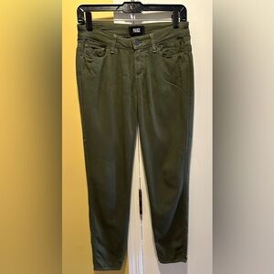 PAIGE DEEP OLIVE VERDUGO ANKLE JEANS (26)